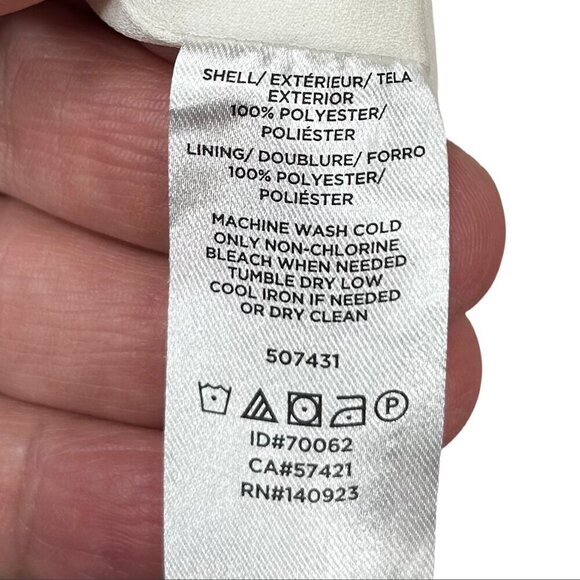 Loft White Polka Dot Midi Pleated Adjustable Strap Plus Size 24 - Picture 11 of 11